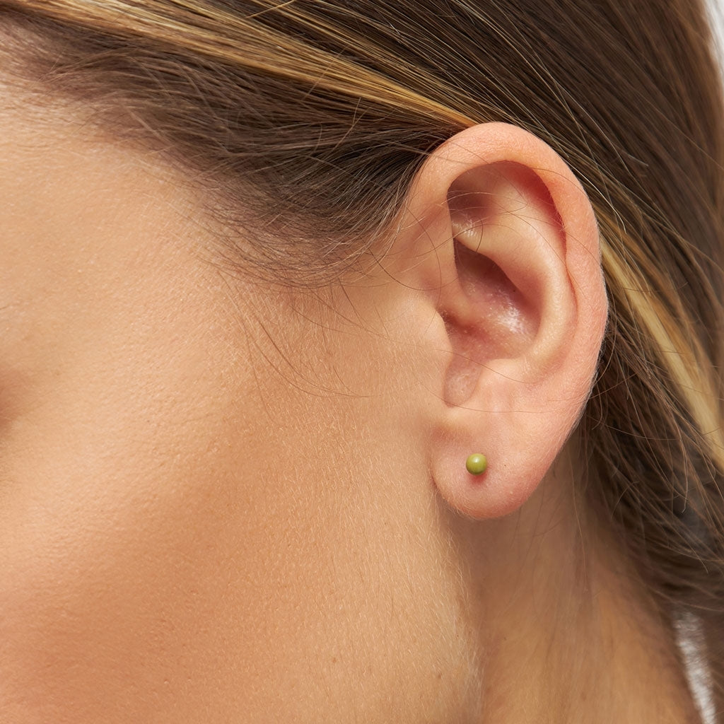 LULU Copenhagen Color Ball boucle d'oreille 1 pièce Ear stud, 1 pcs Willow Green