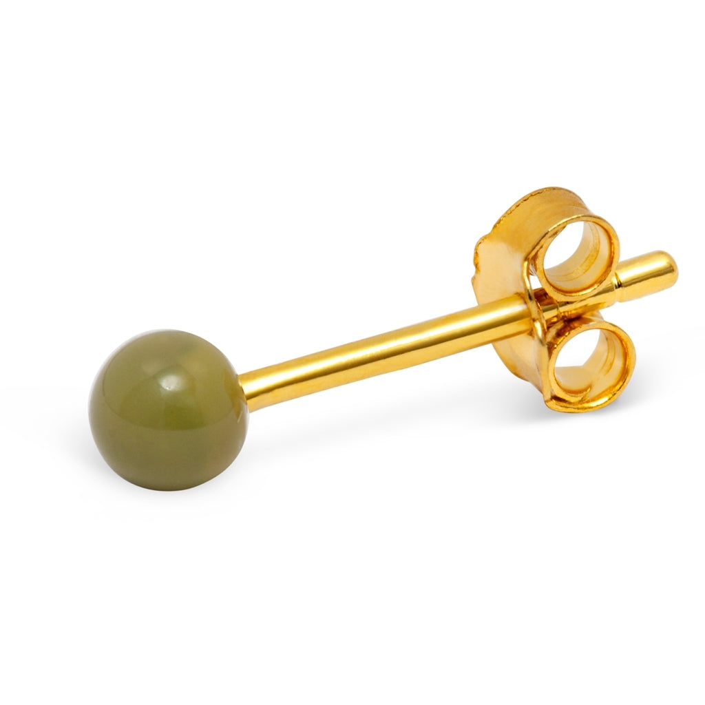 LULU Copenhagen Color Ball boucle d'oreille 1 pièce Ear stud, 1 pcs Willow Green