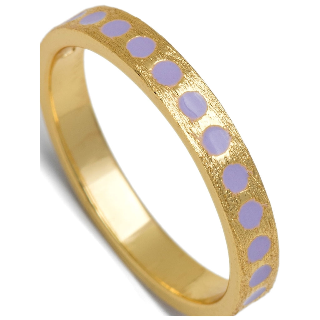 LULU Copenhagen Pattern Ring plaqué or Rings Purple