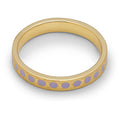 Pattern Ring plaqué or - Purple
