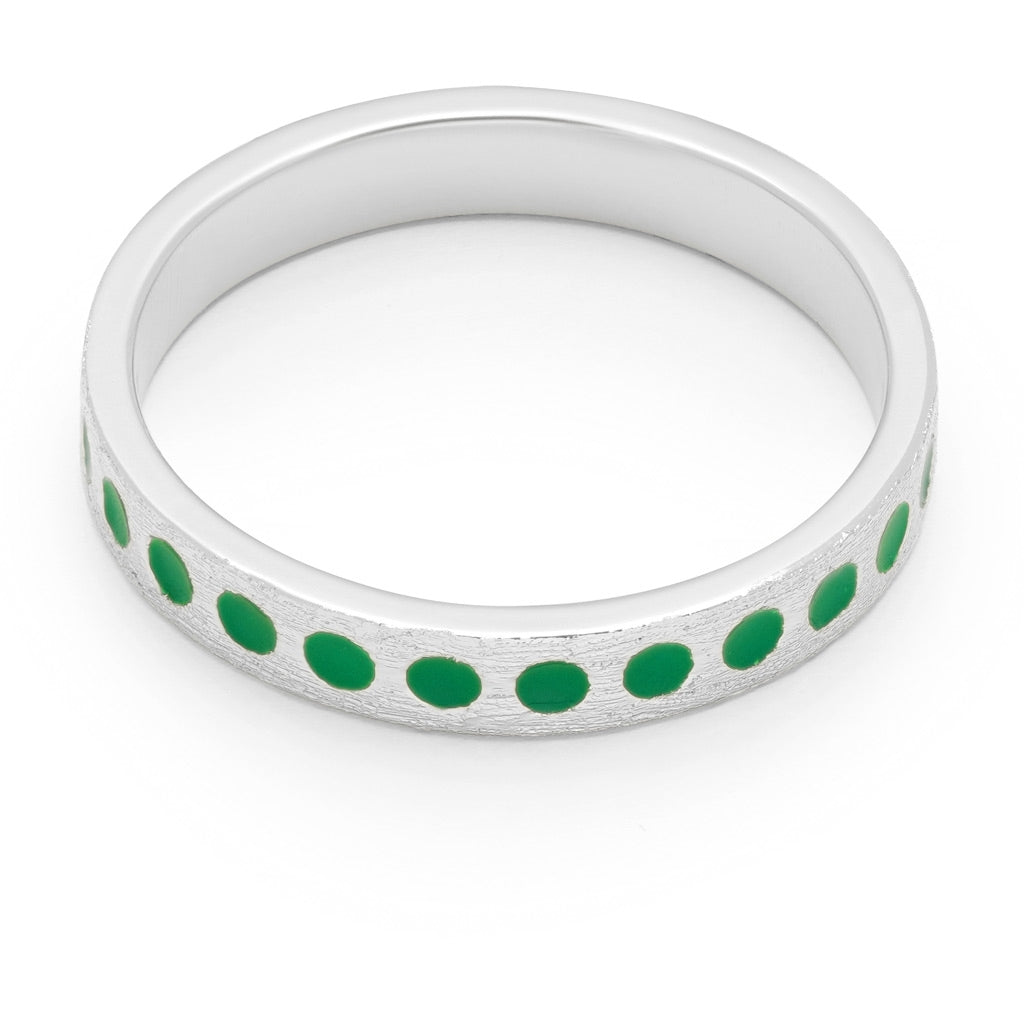 LULU Copenhagen Pattern Ring argent Rings Light Green